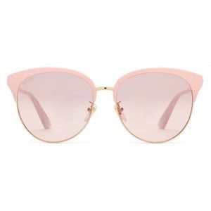 Gucci Specialized Fit Round-frame Metal Sunglasses